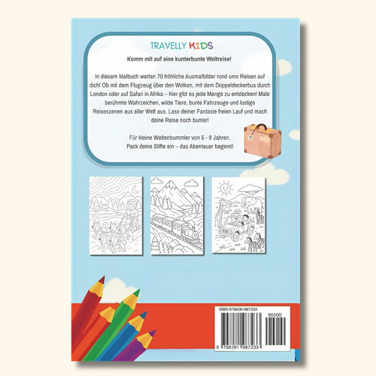 Das große Reise-Malbuch für Kinder