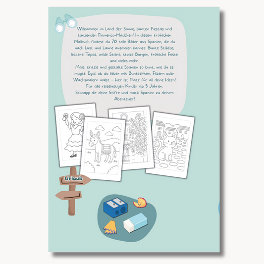 Mein Spanien Malbuch