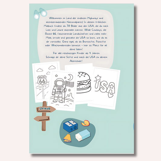 Mein USA Malbuch