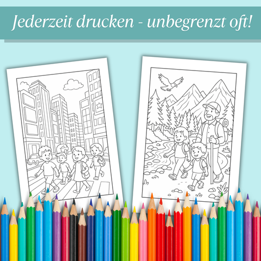 Das große Reisemalbuch für Kinder (PDF Download)