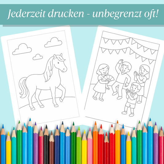 Spanien Ausmalbilder für Kinder (PDF Download)