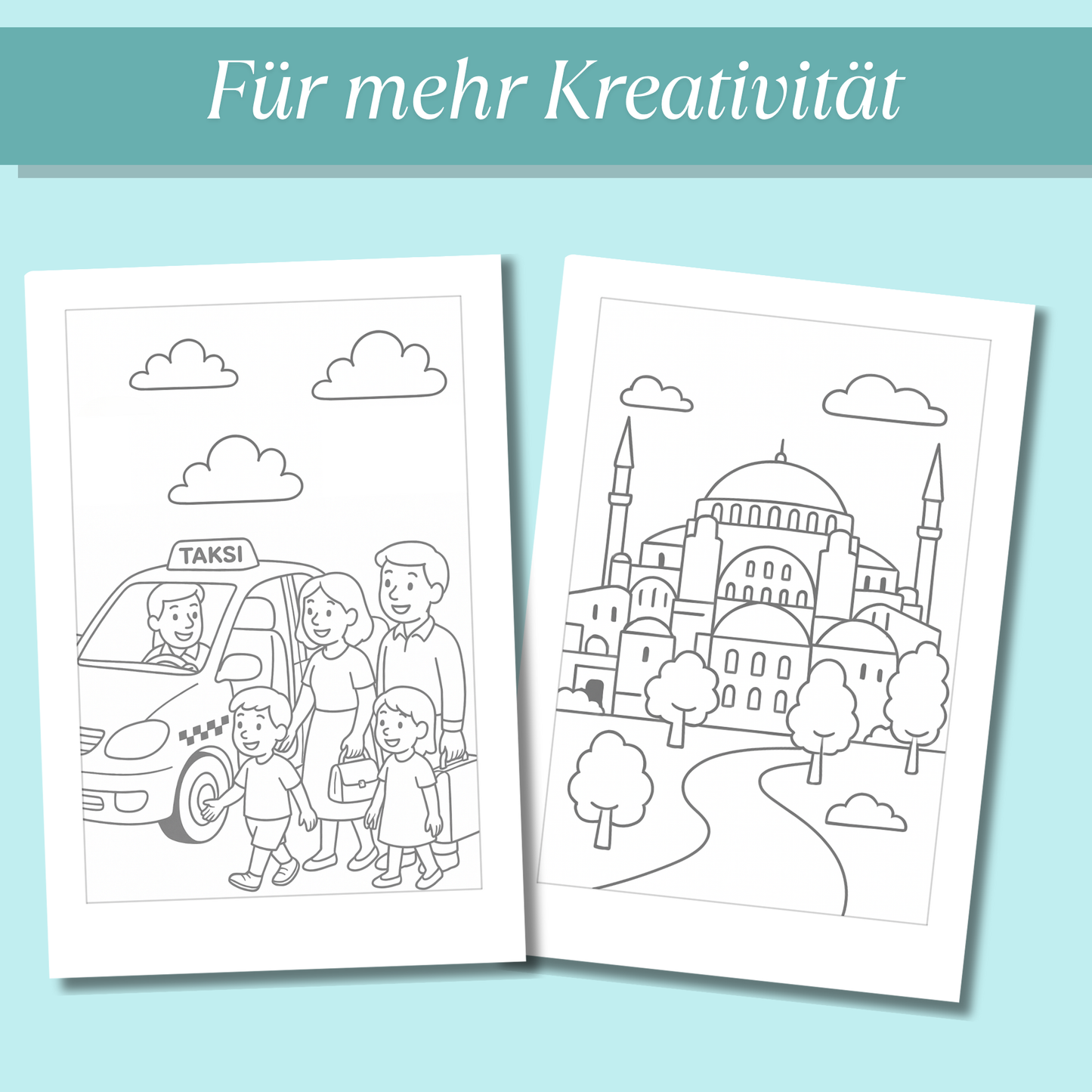 Türkei Ausmalbilder für Kinder (PDF Download)