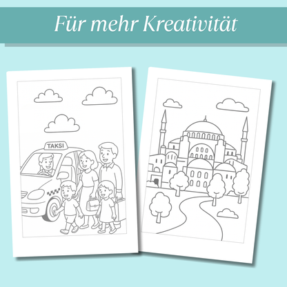 Türkei Ausmalbilder für Kinder (PDF Download)