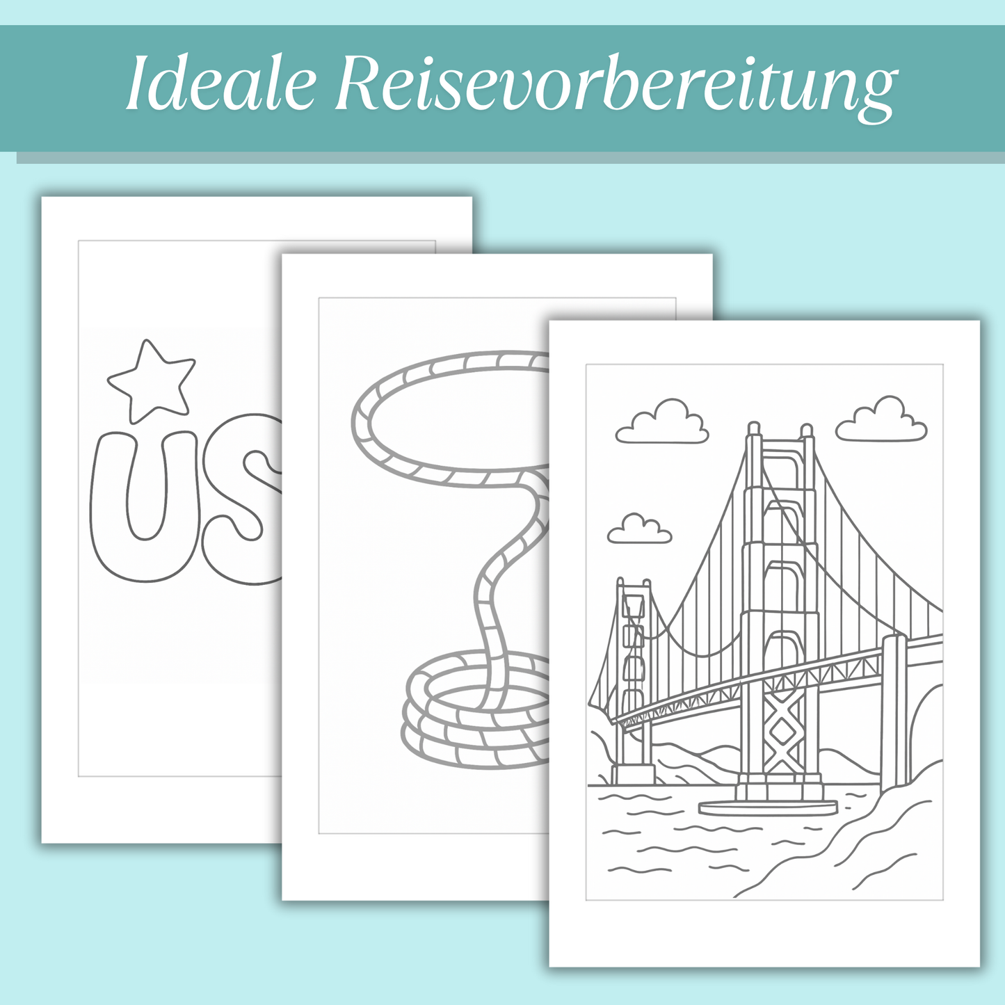 USA Ausmalbilder für Kinder (PDF Download)