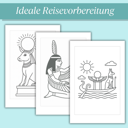 Ägypten Ausmalbilder für Kinder (PDF Download)