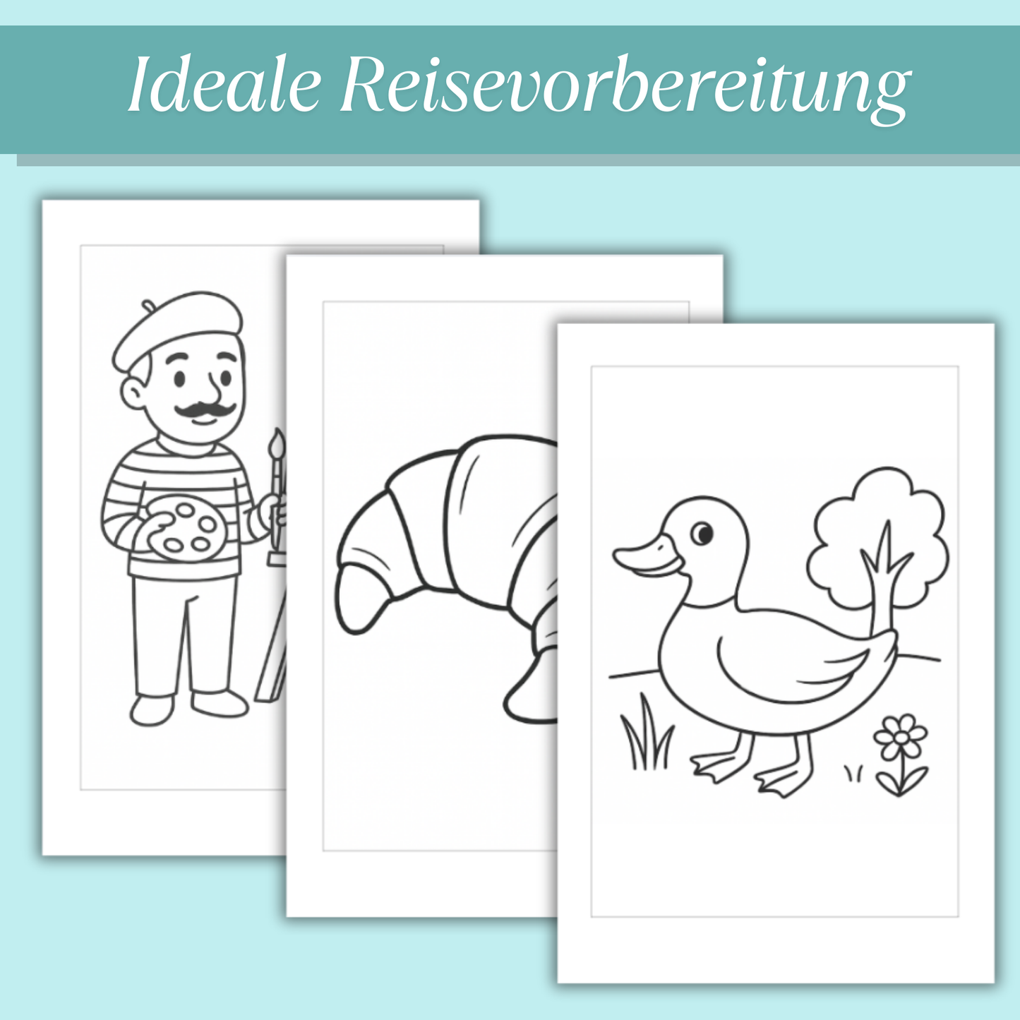 Frankreich Ausmalbilder für Kinder (PDF Download)
