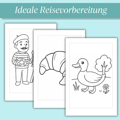 Frankreich Ausmalbilder für Kinder (PDF Download)