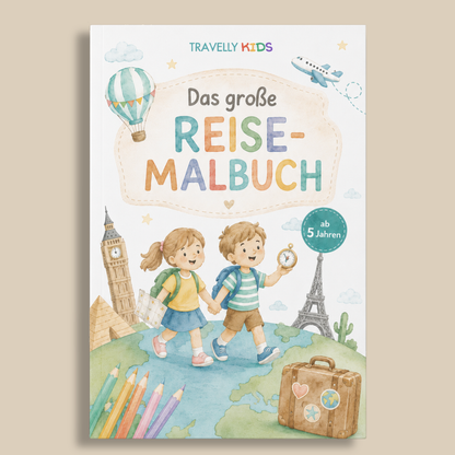Das große Reise-Malbuch für Kinder