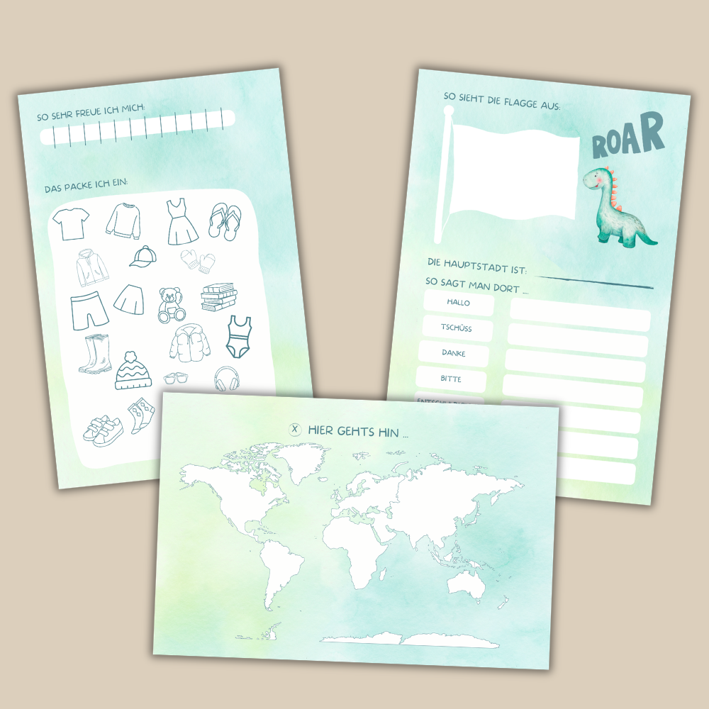 Dino Reisetagebuch für Kinder (PDF Download)