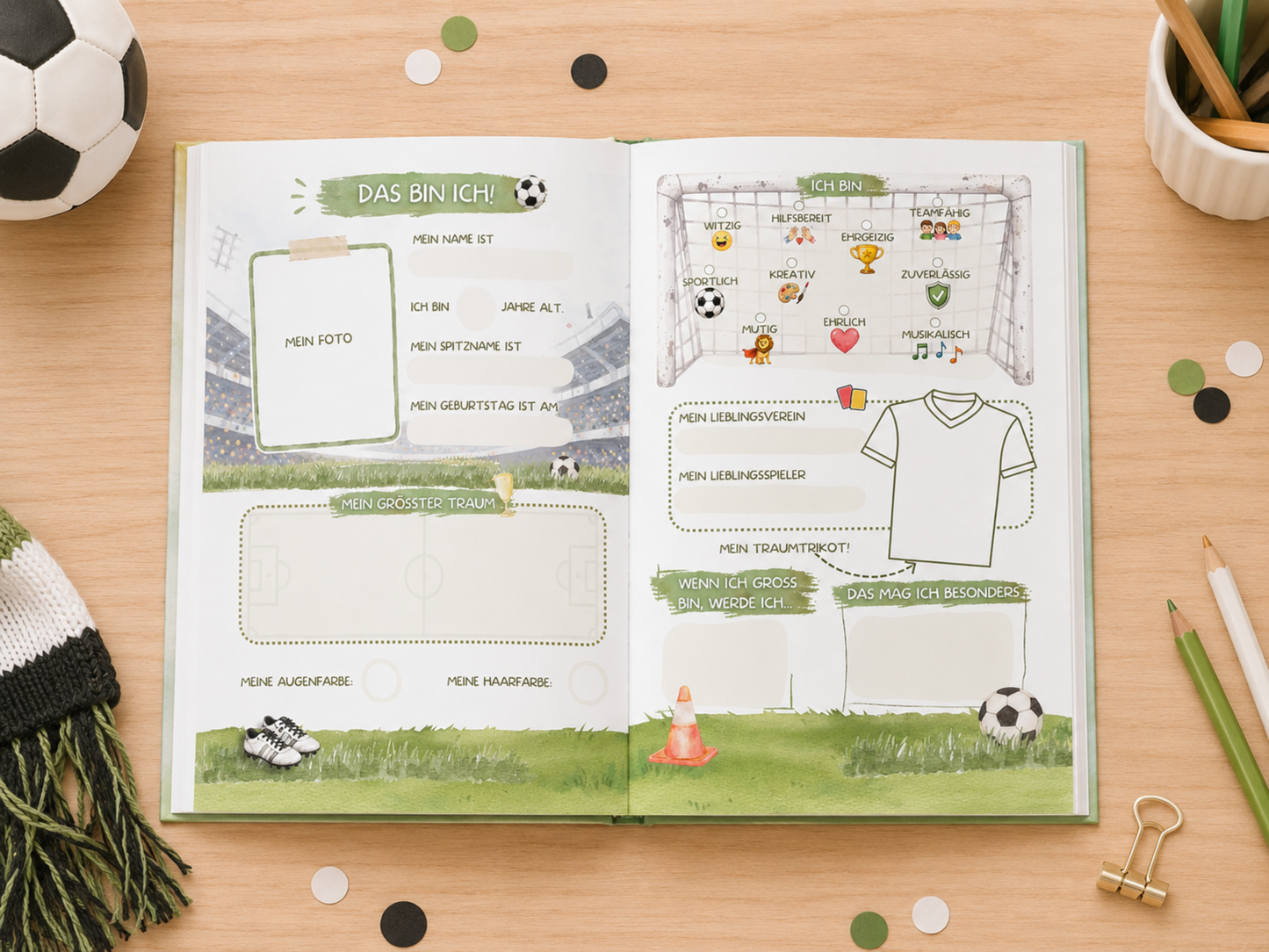 Fußball Freundebuch