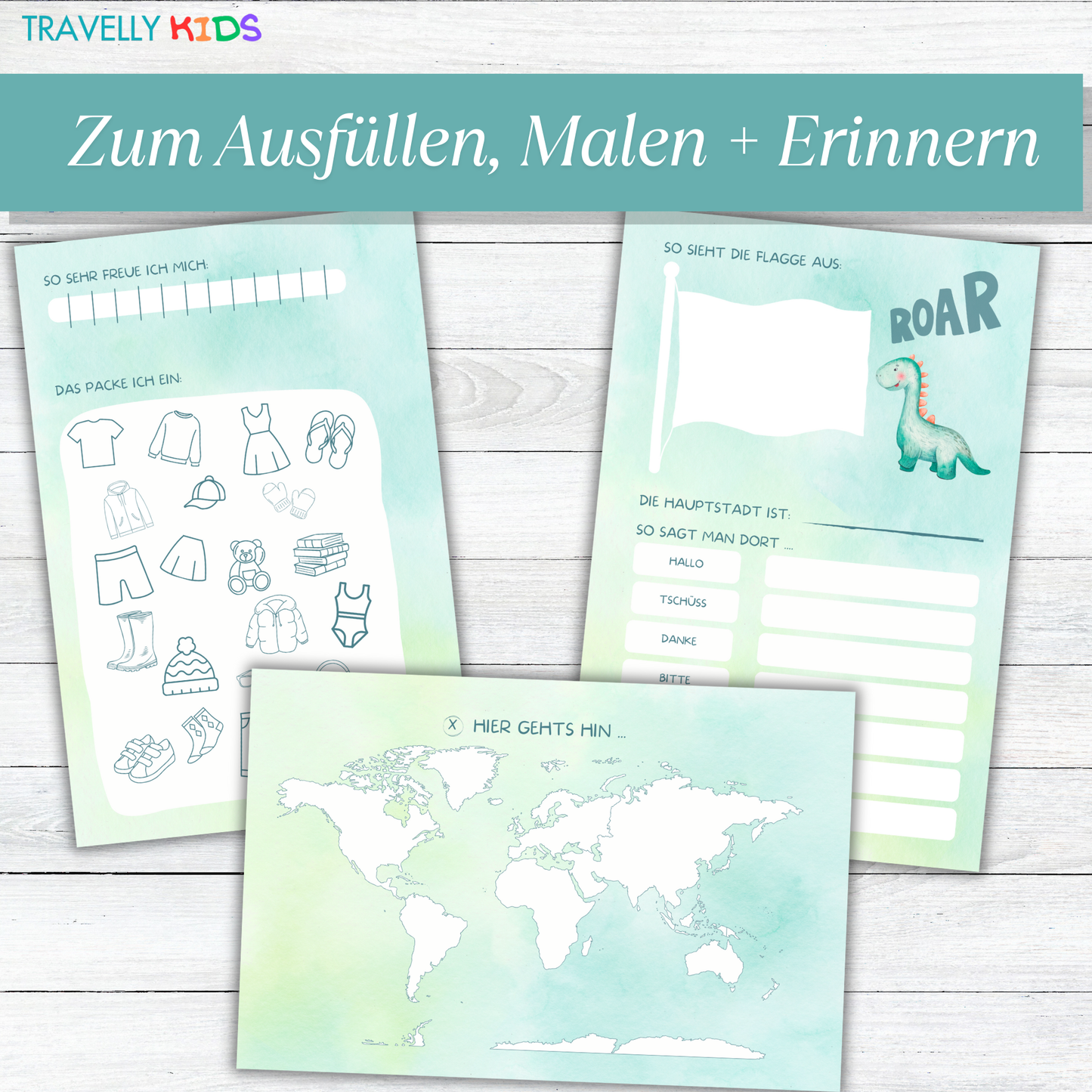 Dino Reisetagebuch für Kinder (PDF Download)