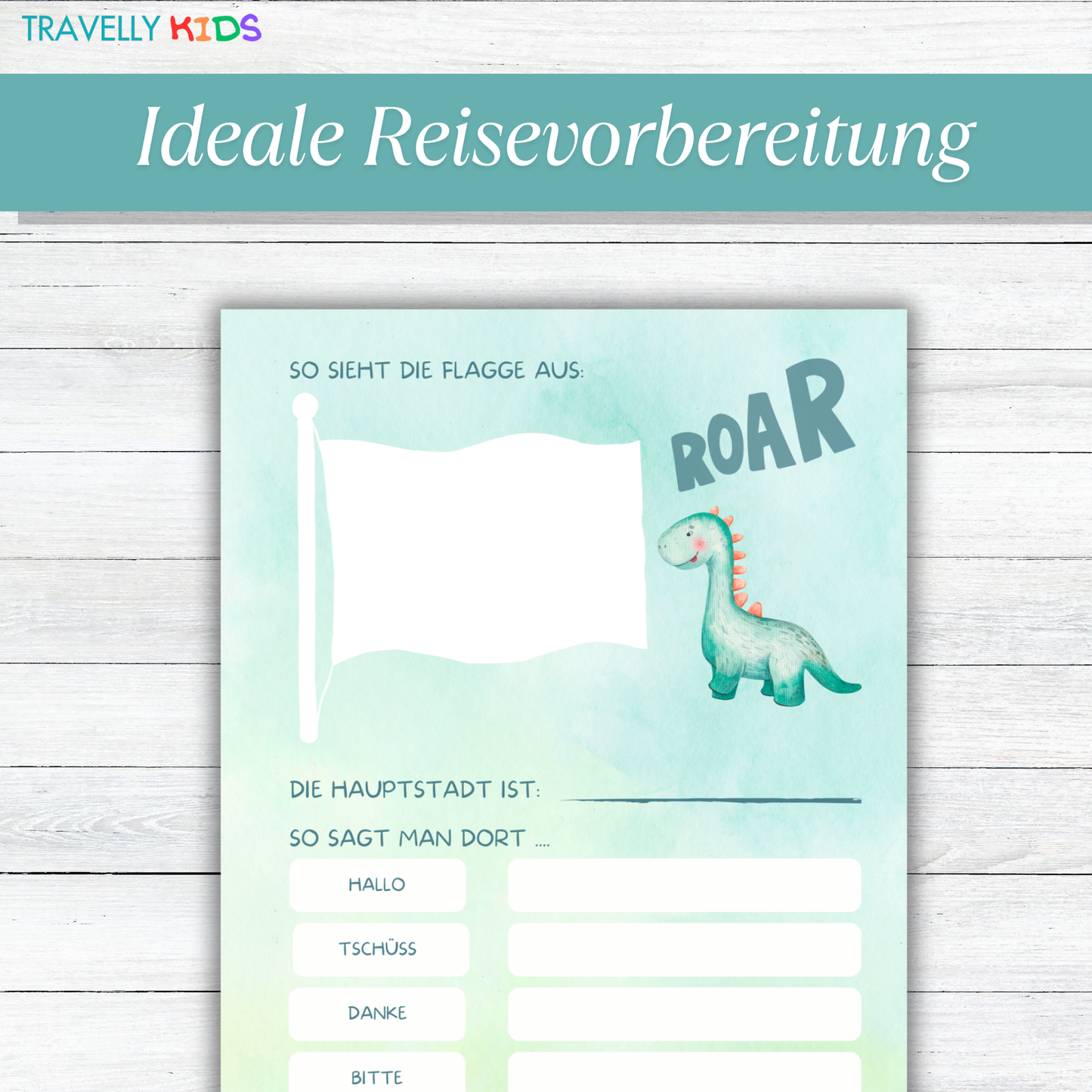 Dino Reisetagebuch für Kinder (PDF Download)