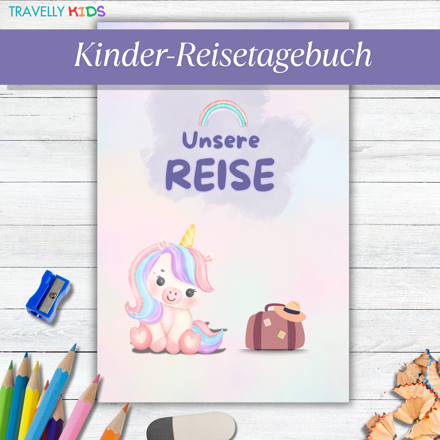 Einhorn Reisetagebuch für Kinder (PDF Download)