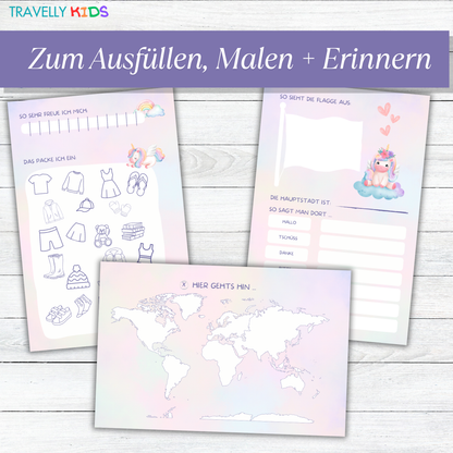 Einhorn Reisetagebuch für Kinder (PDF Download)