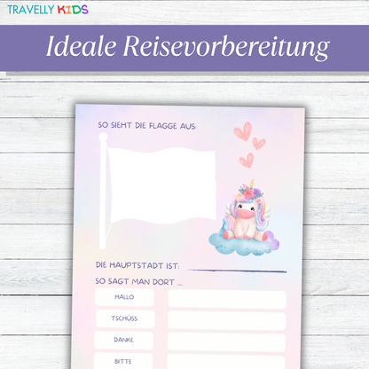 Einhorn Reisetagebuch für Kinder (PDF Download)