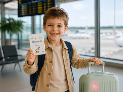 Personalisierte Reisepasshülle "Weltraum"