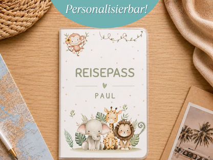 Personalisierte Reisepasshülle "Safari"