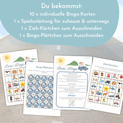 Reise-Bingo für Kinder (PDF Download)