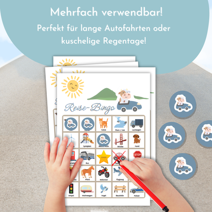 Reise-Bingo für Kinder (PDF Download)