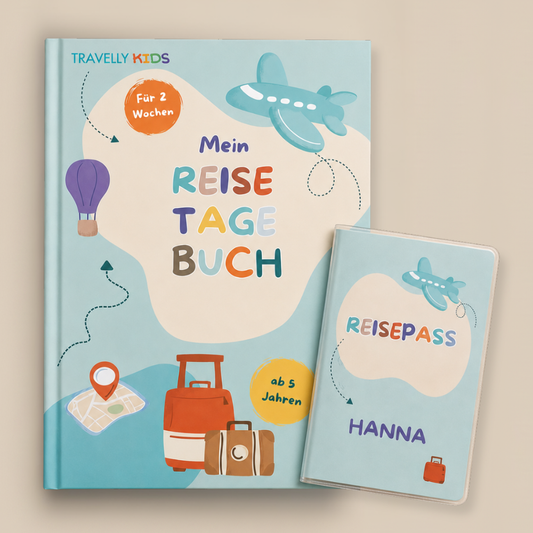 Mein Reisetagebuch mit personalisierter Reisepasshülle