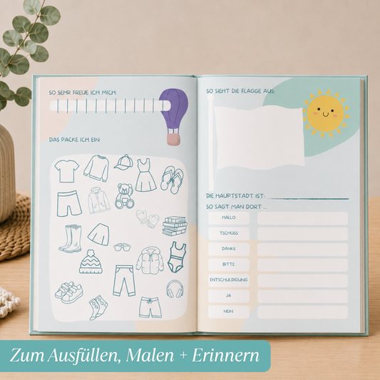 Mein Reisetagebuch mit personalisierter Reisepasshülle