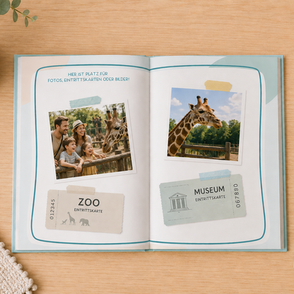 Mein Reisetagebuch mit personalisierter Reisepasshülle
