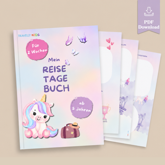 Einhorn Reisetagebuch für Kinder (PDF Download)